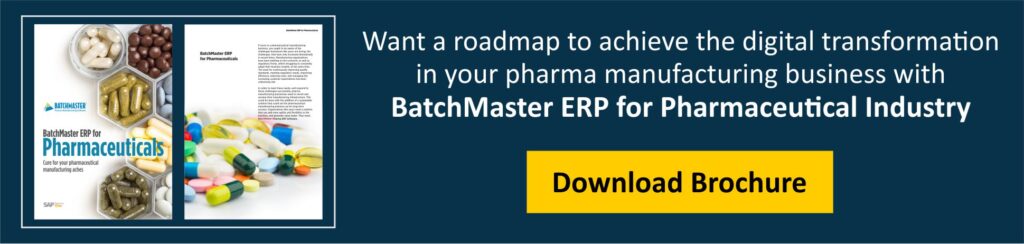 Pharmaceutical ERP software brochure